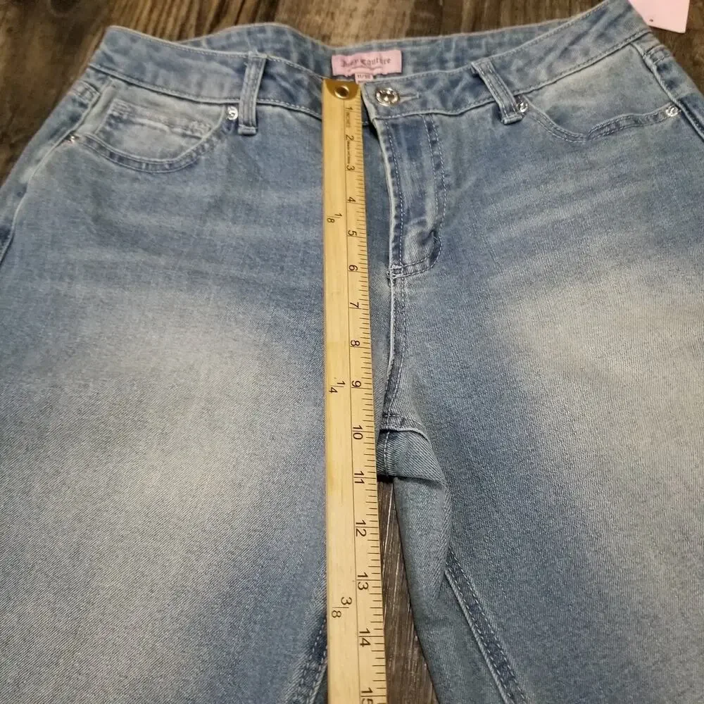 Juicy Couture Jeans 11/30‎ Stretch Y2K Bedazzled Juicy Wide Leg NEW